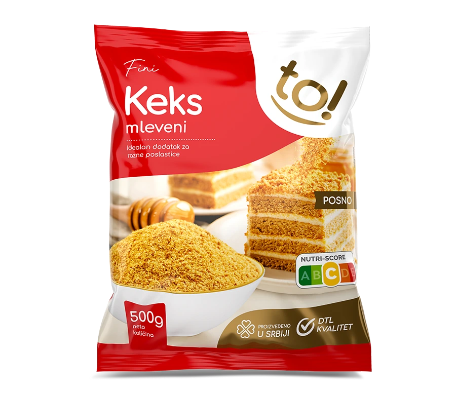 TO! mleveni keks 500g