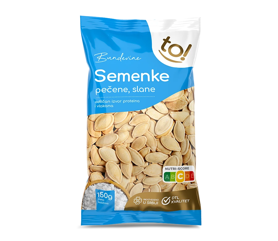 TO! semenke bundevine pecene slane 150g