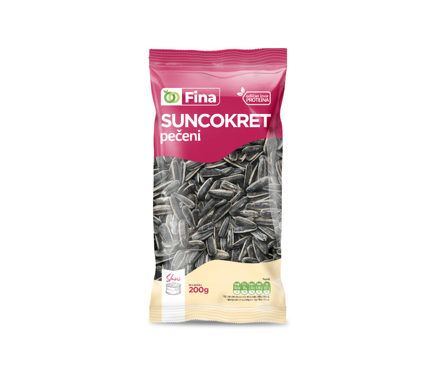 FINA Suncokret peceni slani 200g